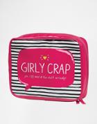 Girly Crap Toiletry Bag - Clear