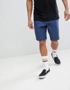 Asos Skater Shorts In Midnight Blue - Blue