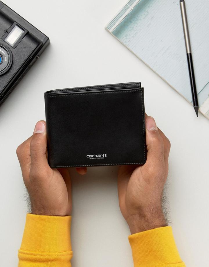 Carhartt Wip Leather Wallet - Black