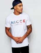 Nicce T-shirt With Tri-color Logo - White