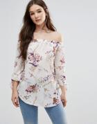 Closet Floral Off The Shoulder Top - Multi