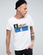 Cheap Monday Standard Edge T-shirt Bolts Logo - White