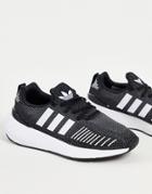 Adidas Originals Swift Run 22 Sneakers In Black With White Stripes