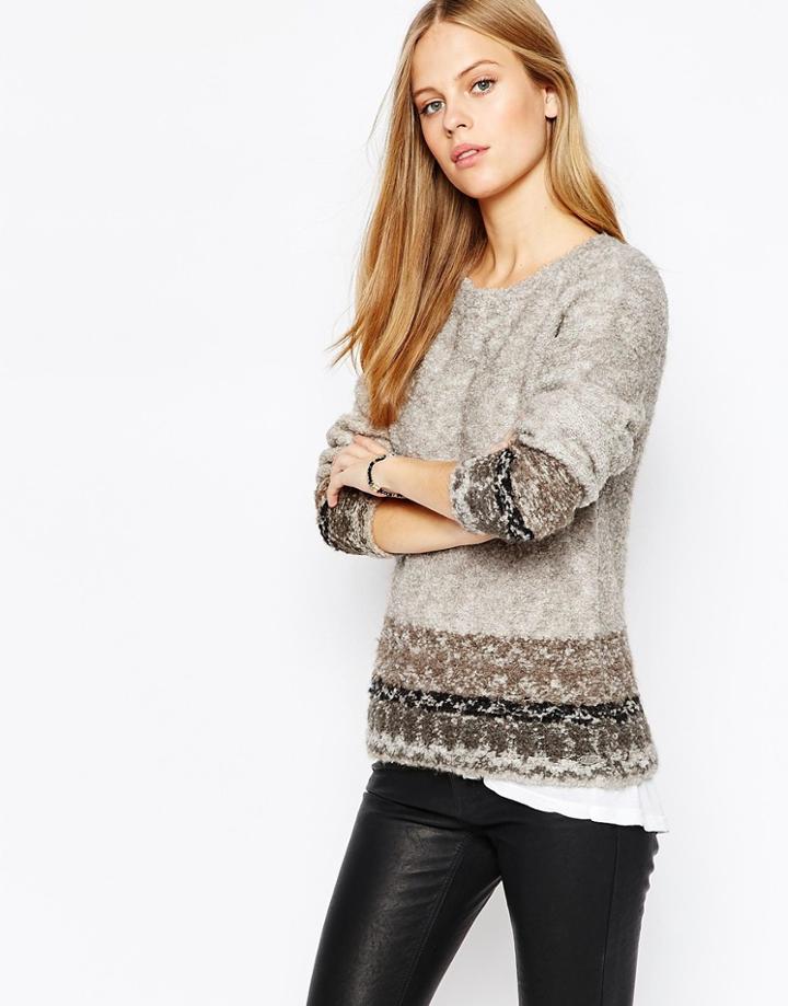 Esprit Boucle Sweater - Light Beige