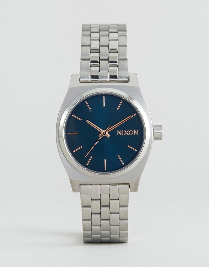 Nixon Silver Medium Time Teller Watch A1130-2195 - Silver