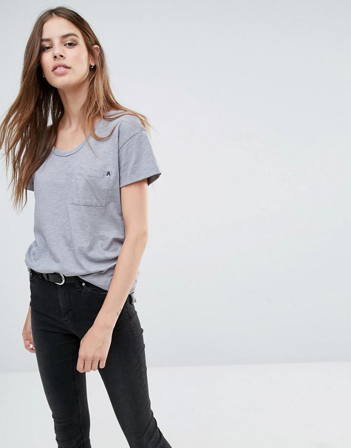Replay Front Pocket T-shirt - Dark Gray