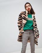 Sofie Schnoor Zebra Print Coat - Multi