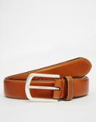 Esprit Leather Belt Stitch - Brown