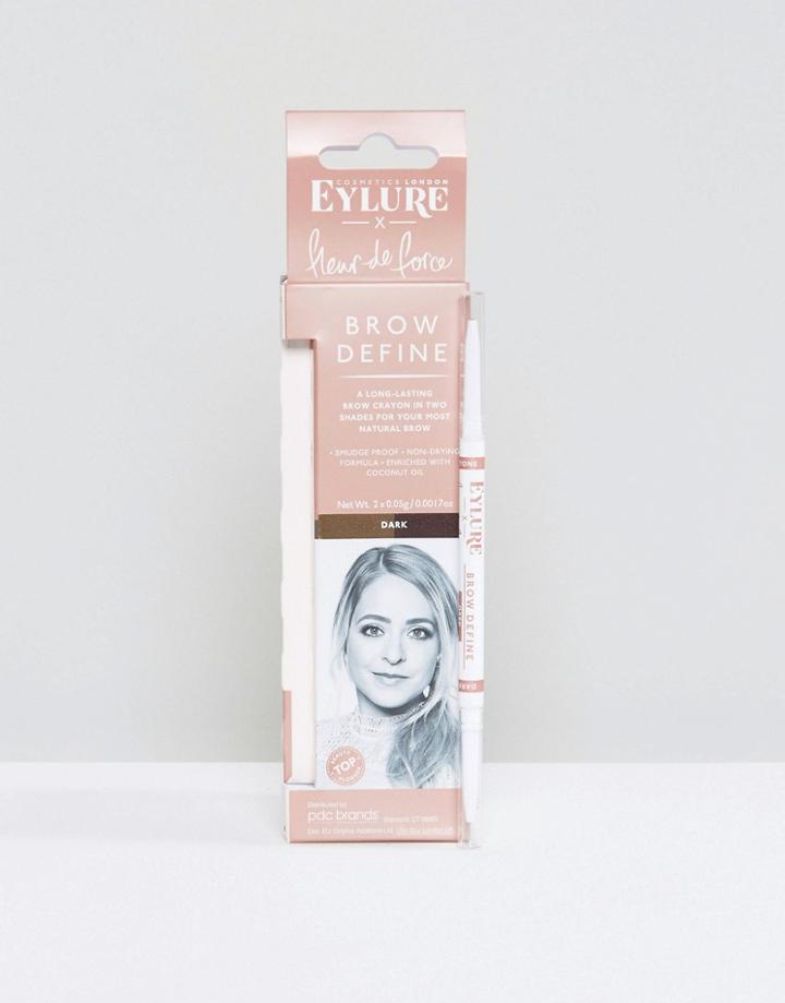 Eylure X Fleur De Force Brow Define Micro Dual Crayon - Brown