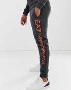 Ea7 Train Logo Series Slim Fit Sweatpants In Dark Gray - Gray