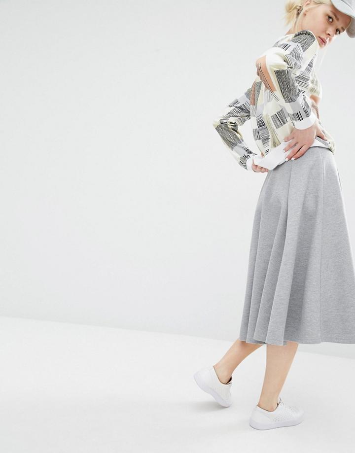 Adpt Midi Co-ord Skirt - Gray