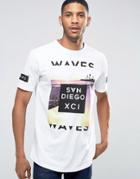 Pull & Bear T-shirt In White With San Diego Print - White