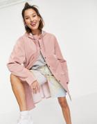 Rains 1202 Long Waterproof Jacket-pink