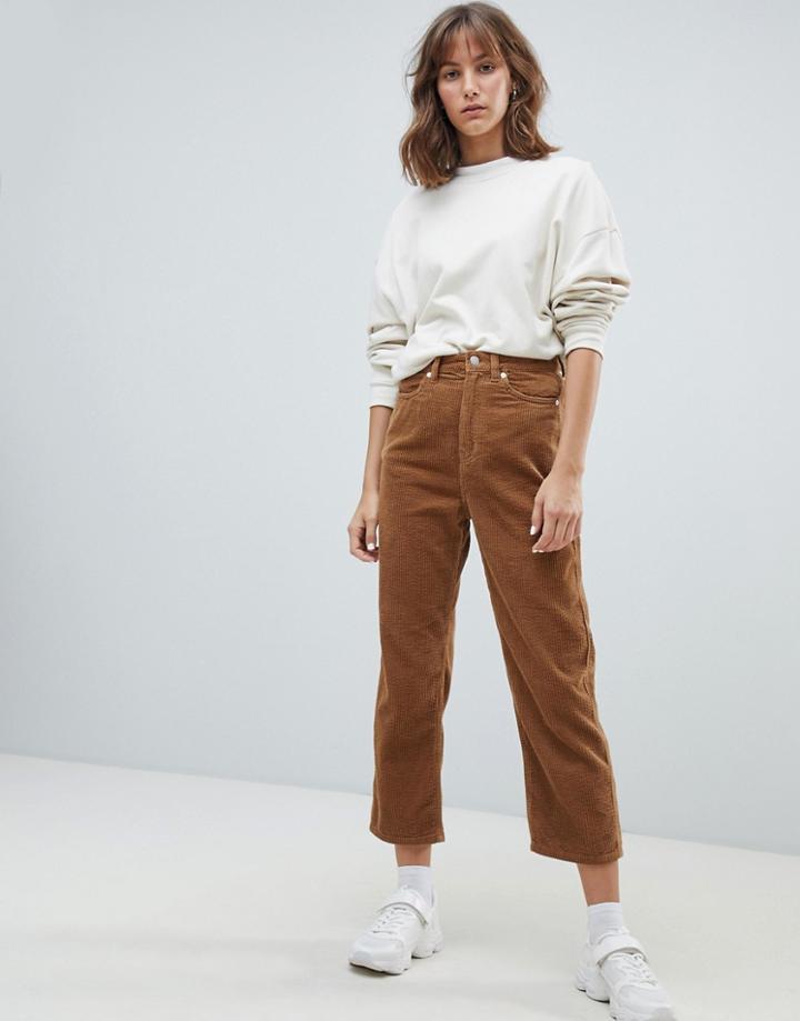 Weekday Tapered Cord Pants - Beige