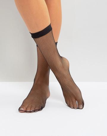 Leg Avenue Fishnet Anklets - Black