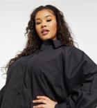 Asos Design Curve Oversized Boyfriend Mini Shirt Dress In Black