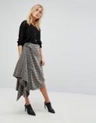 Bolongaro Trevor Checked Skirt - Gray