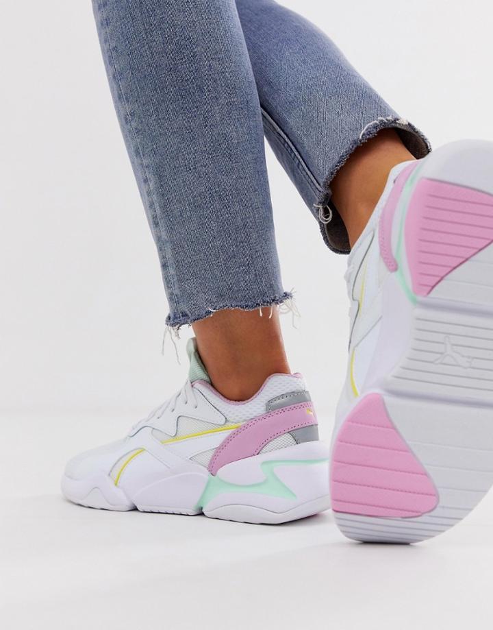 Puma Nova Mesh Sneakers - White