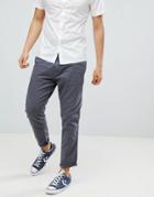 Next Slim Tapered Chinos In Gray - Gray