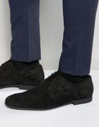 Dune Matt Snake Lace Up Shoes - Black