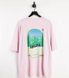 Reclaimed Vintage Inspired Ibiza T-shirt In Pink