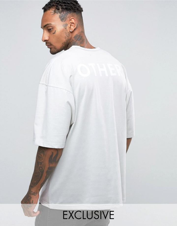 Other Uk Oversized T-shirt With Back Print - Blue
