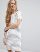Vila Scoop Neck Striped Dress - Multi