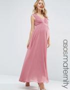 Asos Maternity Soft Cami Maxi Dress - Pink