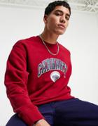Carhartt Wip Berkeley Oversized Print Sweatshirt In Red