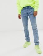 Weekday Pine Loose Fit Jeans In Blue