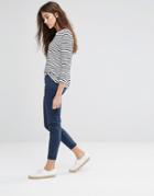 Pull & Bear Belted Chino - Navy