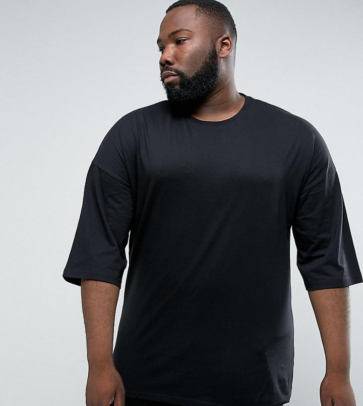 Asos Plus Oversized T-shirt - Black