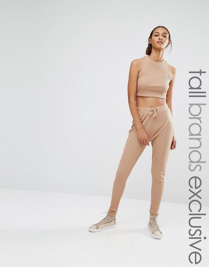 Daisy Street Tall Jogger Co-ord - Tan