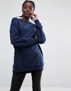 Monki Sweatshirt Sweater - Blue