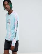 Element Snap Tie Dye Long Sleeve T-shirt In Purple - Purple