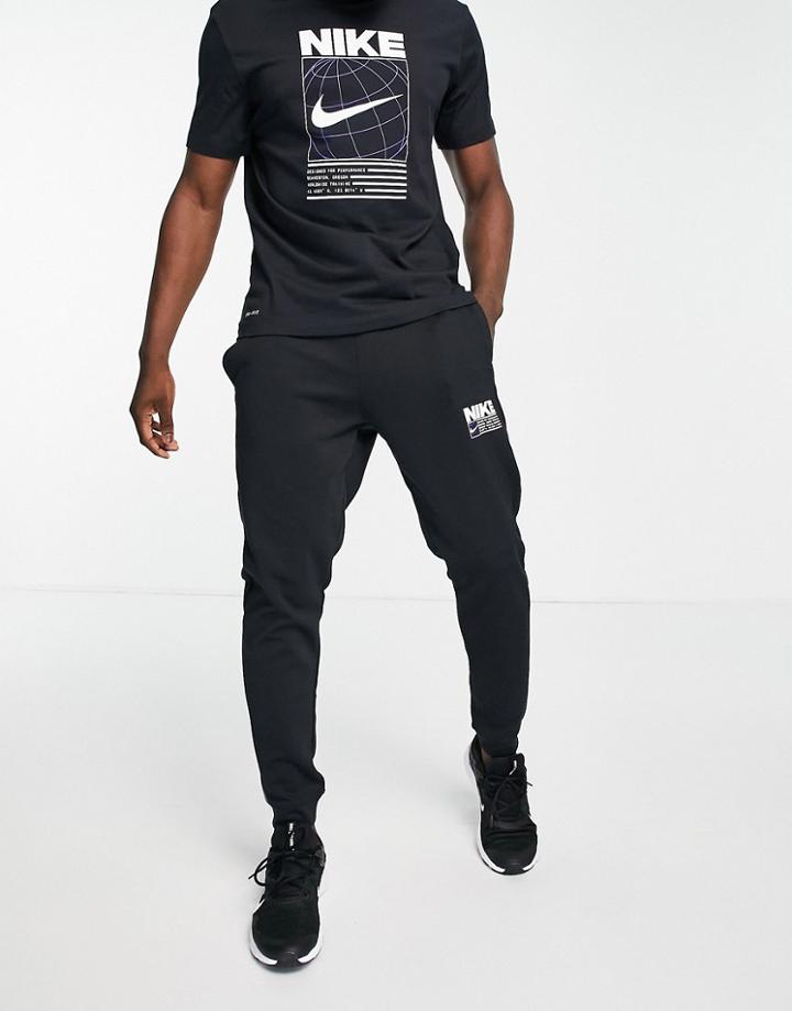 Nike Training Dri-fit Taper Sweatpants In Black