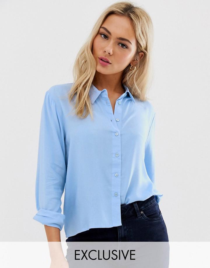 Jdy Casual Cotton Shirt-blue