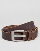 Dead Vintage Leather Belt In Brown - Brown