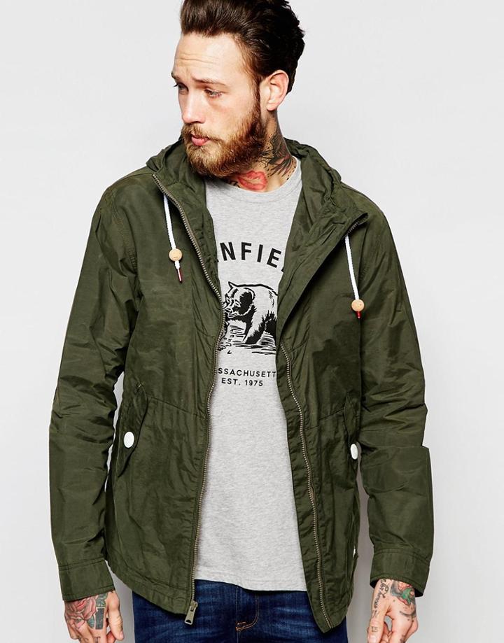 Penfield Gibson Jacket Showerproof In Green - Olive