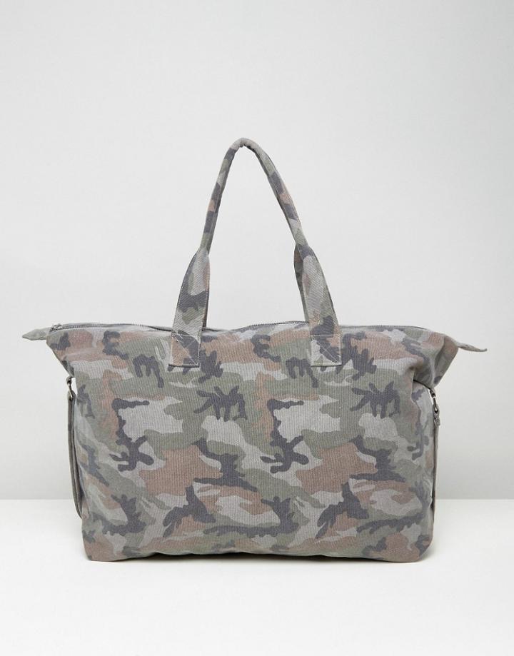 Asos Camo Canvas Carryall - Multi