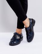 Asos Master Piece Premium Leather Flat Shoes - Black