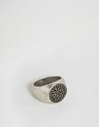 Seven London Stone Signet Ring In Silver - Silver