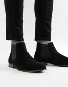 Next Leather Chelsea Boot In Black - Black