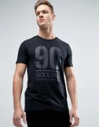 Jack & Jones Tech T-shirt With Triumph Logo - Black