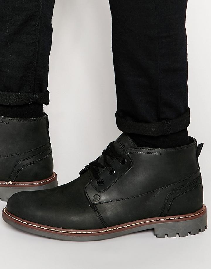 Firetrap Tower Lace Up Boots - Black