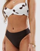 Charlie Vacation Canyon High Leg Bikini Bottom In Brown - Brown