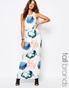 Y.a.s Tall Watercolour Floral Maxi Dress - Multi