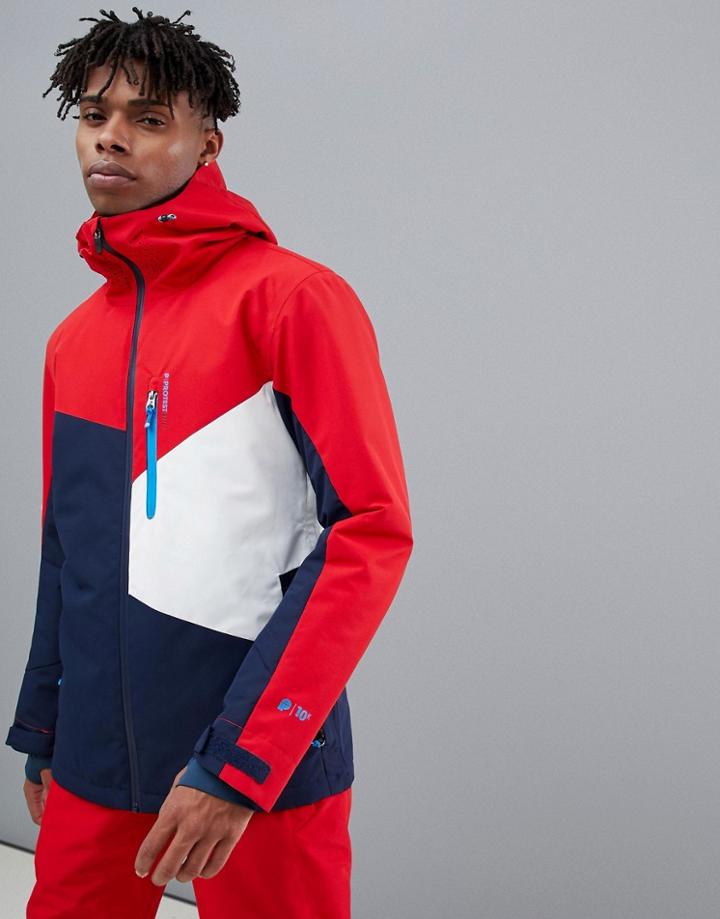 Protest Yoyo Snow Jacket In Red - Red