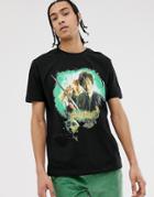 Asos Design Harry Potter Relaxed Fit T-shirt - Black
