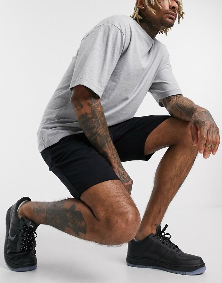 New Look Jersey Short In Black